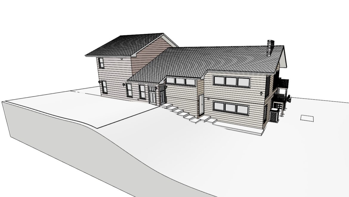 Carport to addition space conversion view 1
